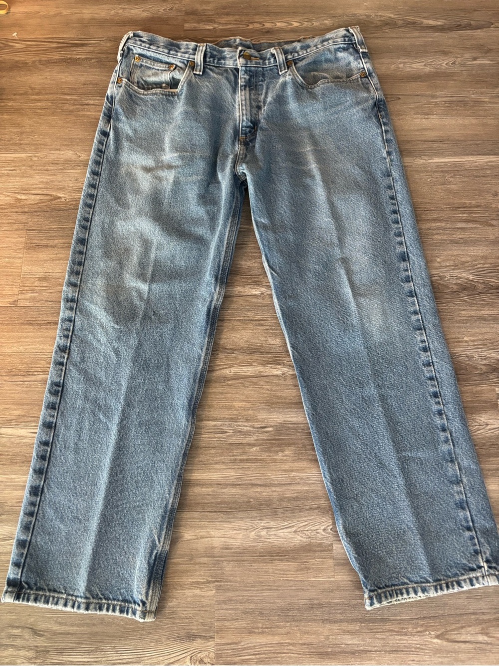 Carhartt Men's Light Blue Straight Jeans